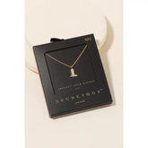 Cowboy Boot Pendant Necklace - Gold